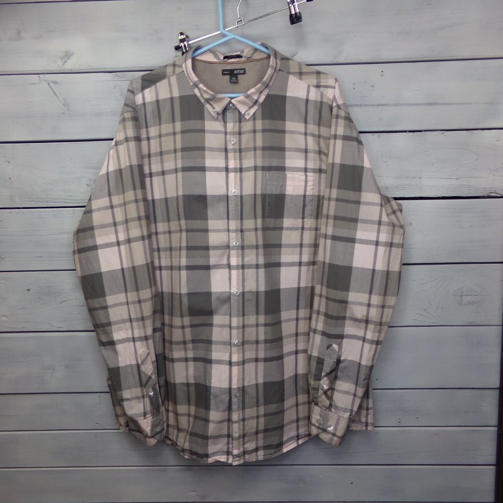 APT 9 Premium Slim Fit Plaid Button Down Shirt